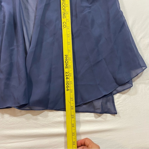 J.J’s House Mother of Bride Dress formal Women 42 bust floral appliqué Sheer Top - Picture 15 of 16